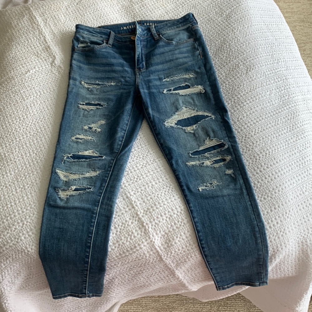 Distressed American Eagle jeans
